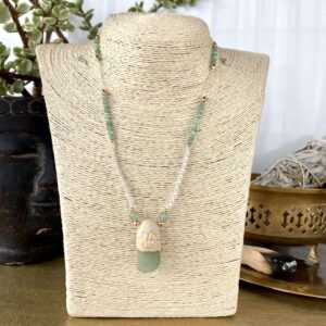 Amulet - Naszyjnik z zielonym awenturynem