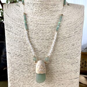 Amulet - Naszyjnik z zielonym awenturynem