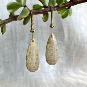 Kolczyki Harshi z koralem