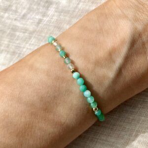 Bransoletka Malaika z chryzoprazem i awenturynem