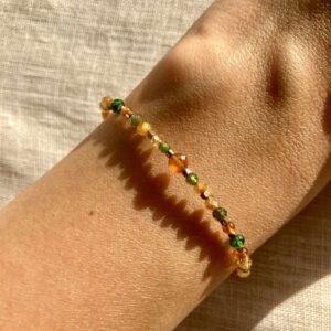 Bransoletka Parvati z turmalinem i spessartynem