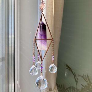 Łapacz słońca z ametystem