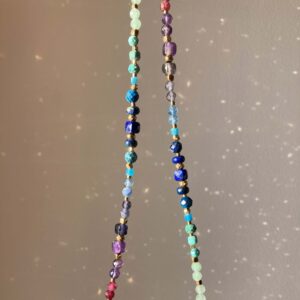 Kolorowy, gradientowy naszyjnik z kamieni naturalnych #1