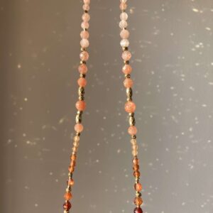 Kolorowy, gradientowy naszyjnik z kamieni naturalnych #2