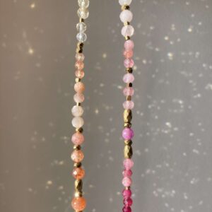 Kolorowy, gradientowy naszyjnik z kamieni naturalnych #3