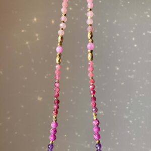 Kolorowy, gradientowy naszyjnik z kamieni naturalnych #4